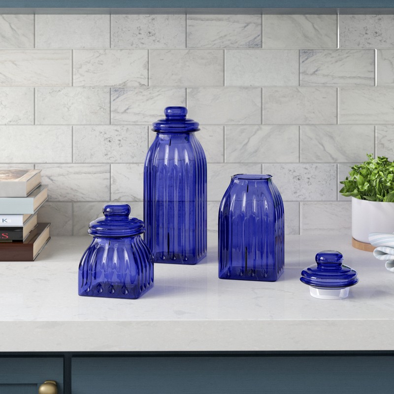 Glass Kitchen Canister Set
