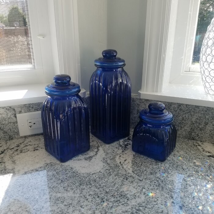 Glass Kitchen Canister Set