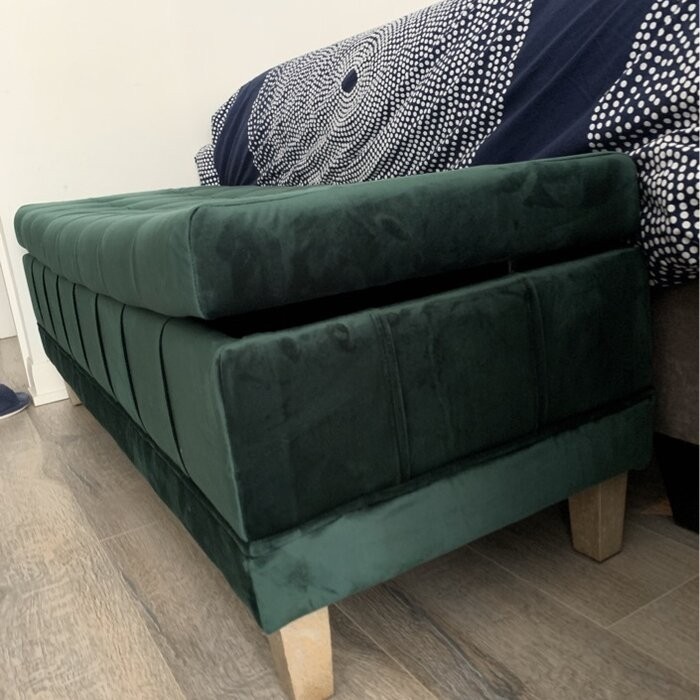 Gloria 52'' Wide Velvet Tufted Rectangle Storage Ottoman with Storage