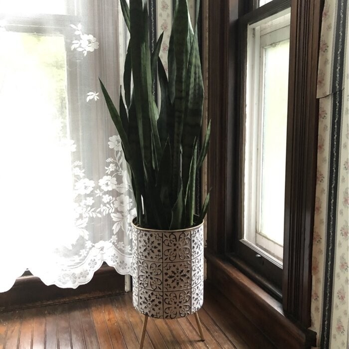 Godeus 2-Piece Metal Pot Planter Set