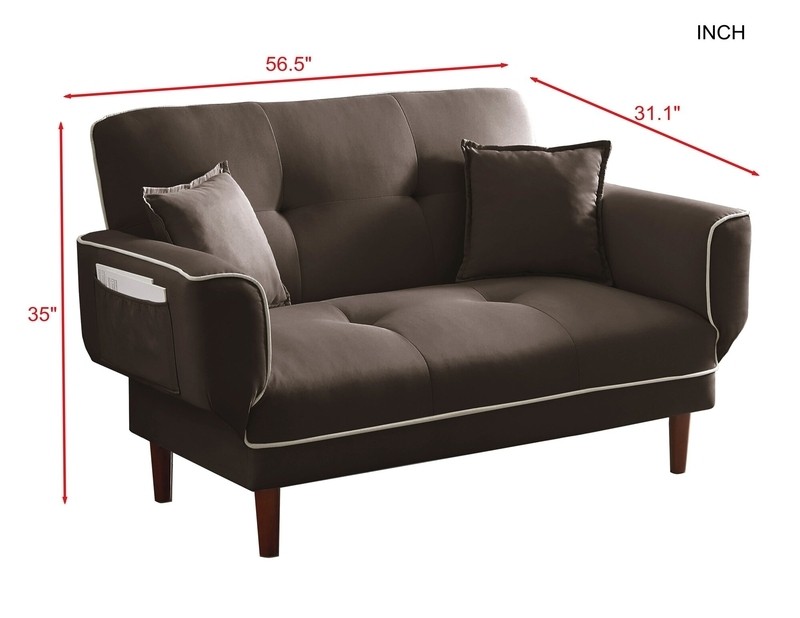 Goggans 71.6'' Round Arm Reclining