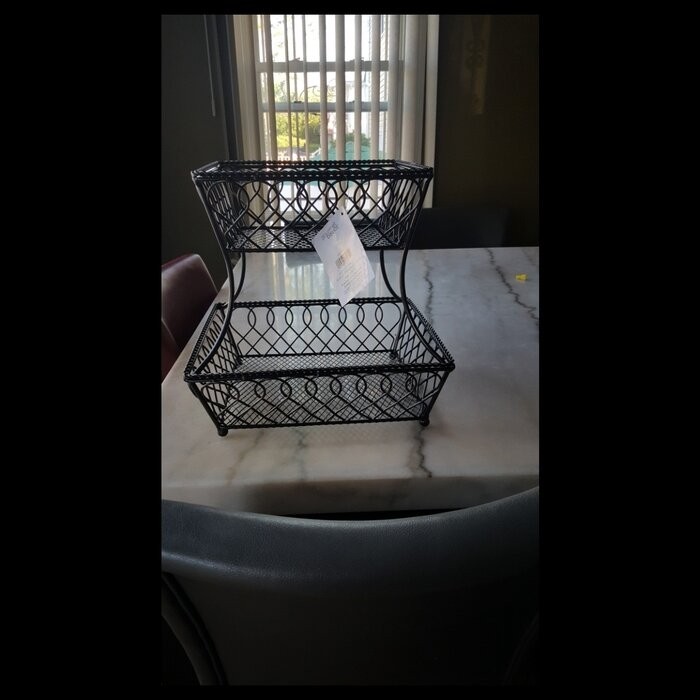 Gourmet Basics by Mikasa Loop and Lattice Fruit Basket