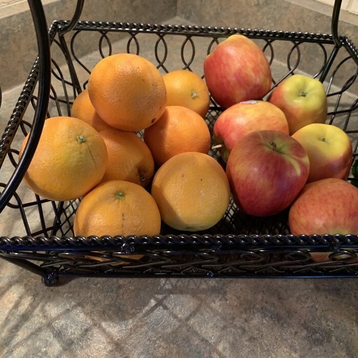 Gourmet Basics by Mikasa Loop and Lattice Fruit Basket