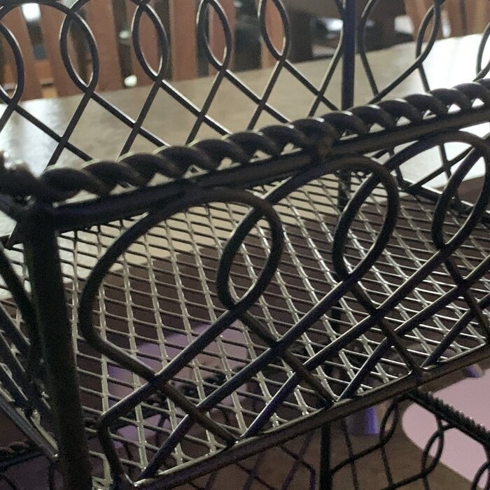 Gourmet Basics by Mikasa Loop and Lattice Fruit Basket