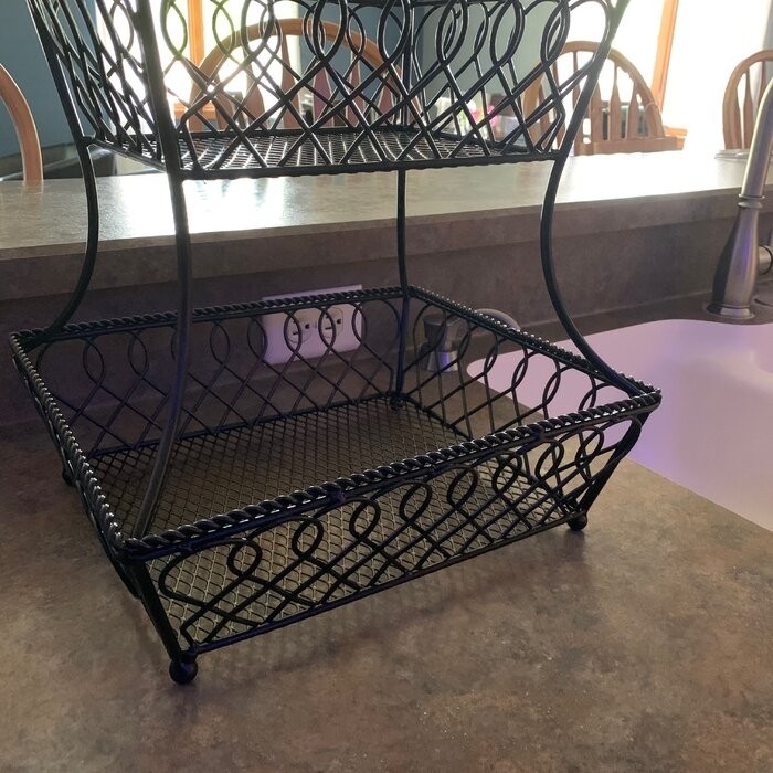Gourmet Basics by Mikasa Loop and Lattice Fruit Basket