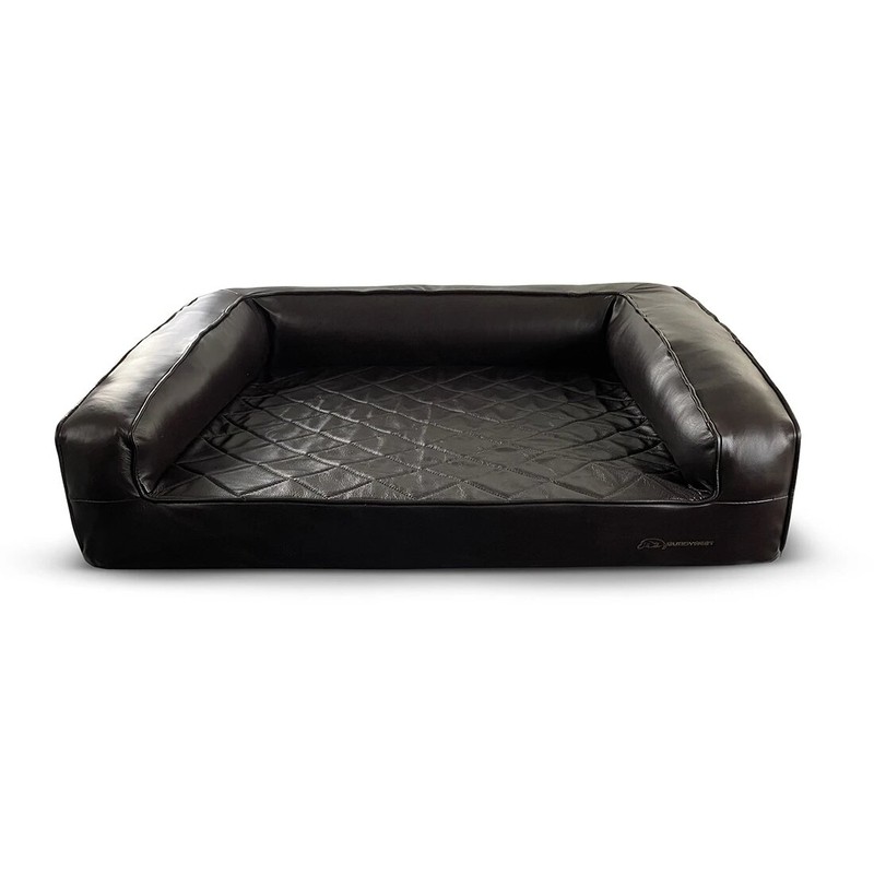 Grand Supreme Premium Leather Memory Foam Dog Bed