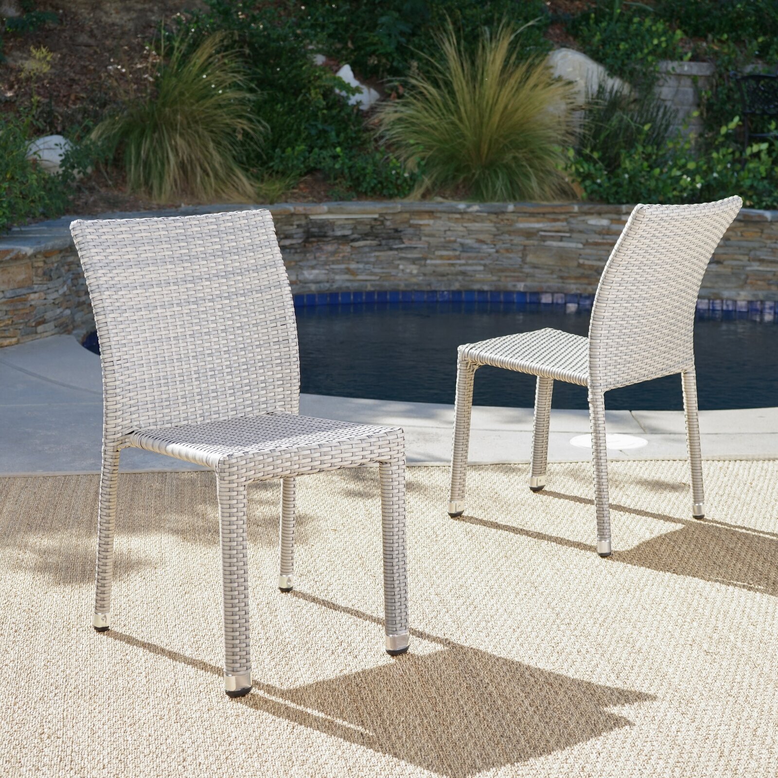 Gray Outdoor Dining Chair