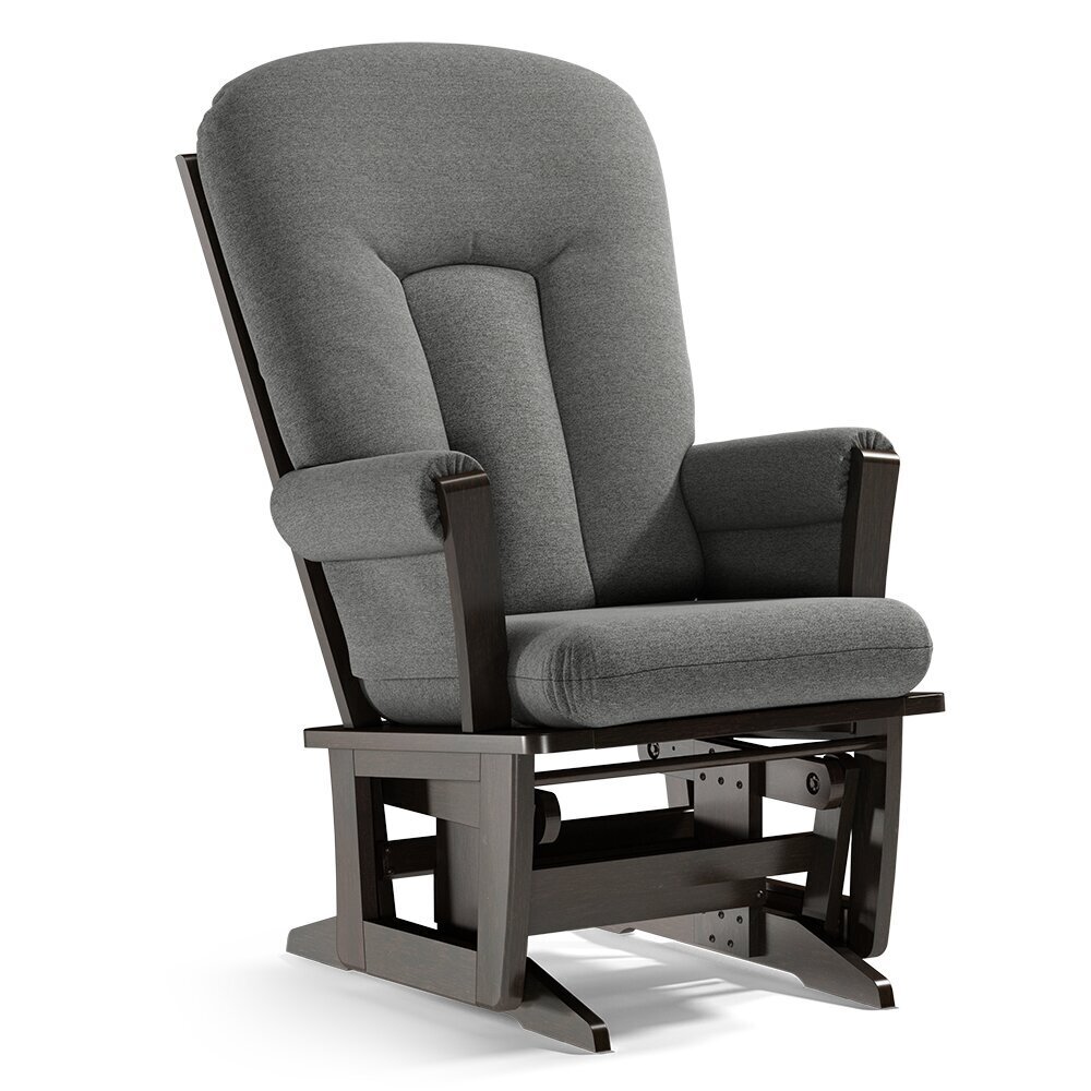 Gray Wood Glider Chair