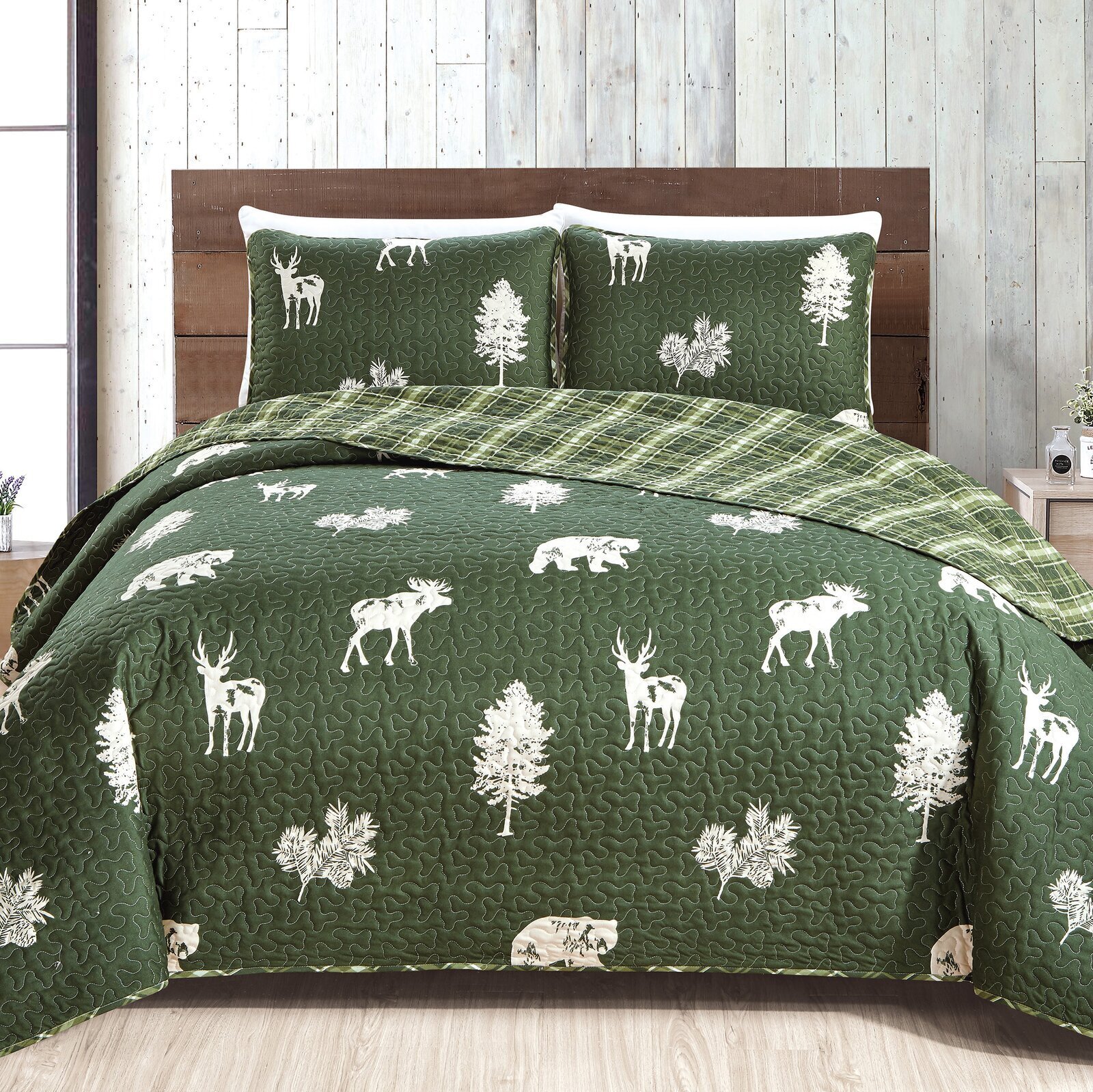 Green Forest Nature Comforter Set 