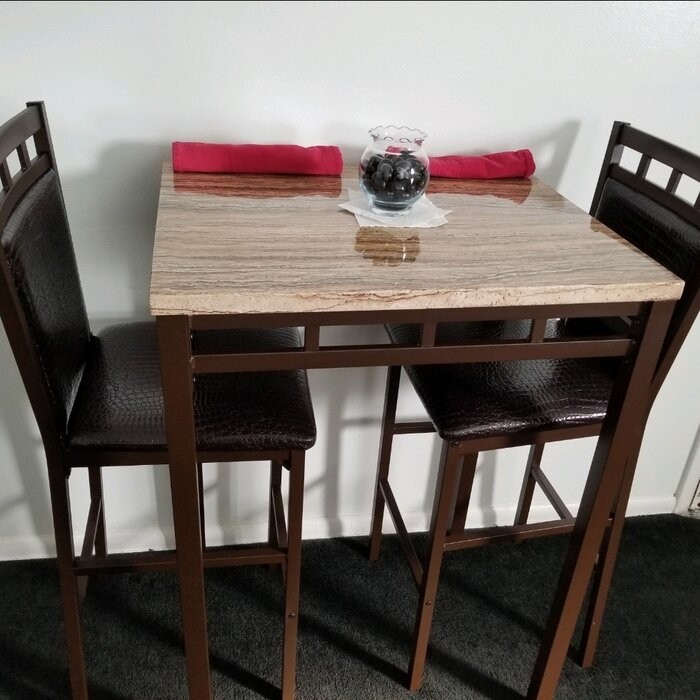 Gulledge 2 - Person Bar Height Dining Set