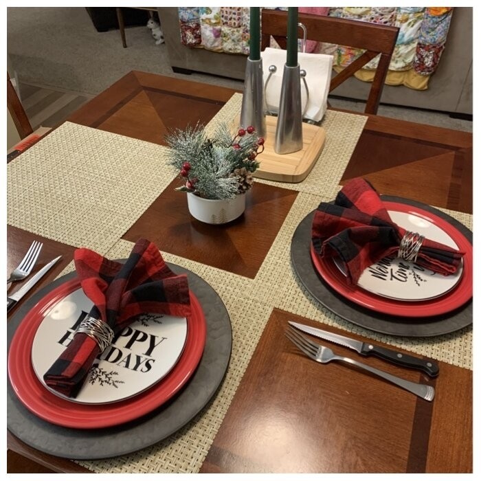 Gunmetal Gray Galvenized Plate Charger