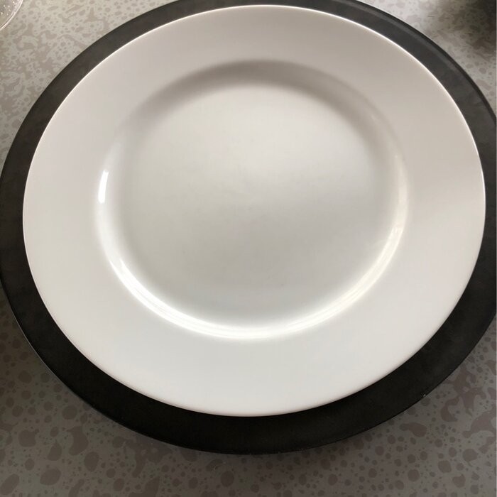Gunmetal Gray Galvenized Plate Charger