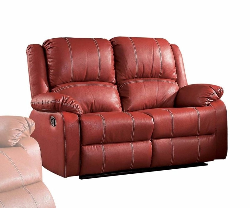Hagar 60'' Faux Leather Pillow Top Arm Reclining Loveseat