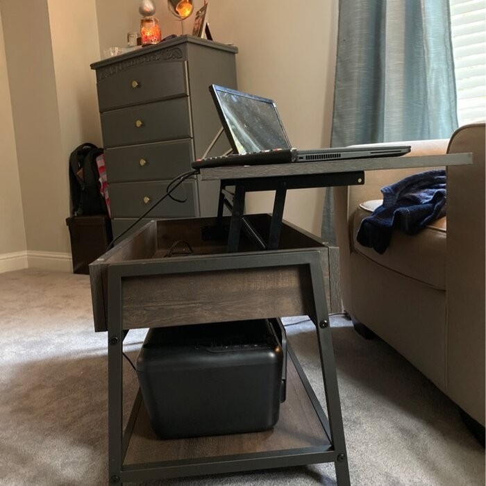 Haneline Lift Top 4 Legs Coffee Table with Storage