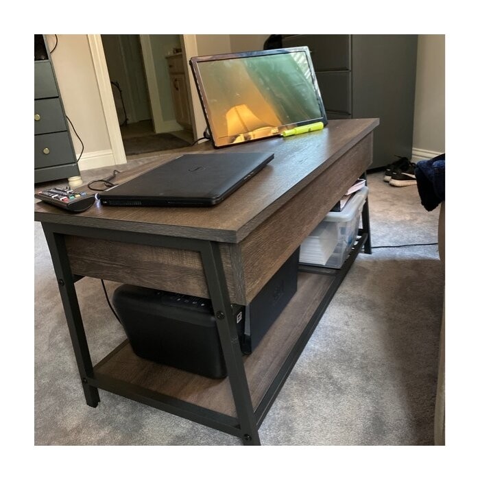 Haneline Lift Top 4 Legs Coffee Table with Storage