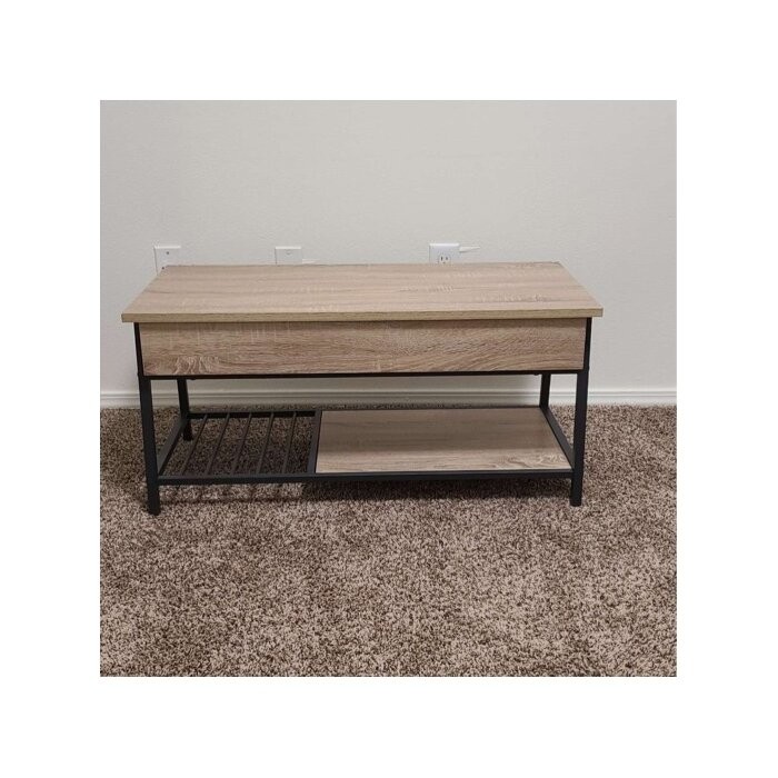 Haneline Lift Top 4 Legs Coffee Table with Storage