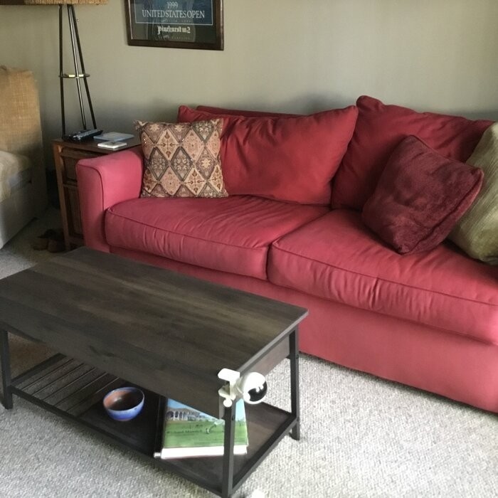 Haneline Lift Top 4 Legs Coffee Table with Storage