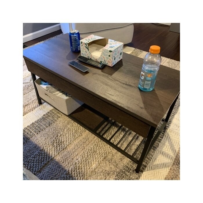 Haneline Lift Top 4 Legs Coffee Table with Storage