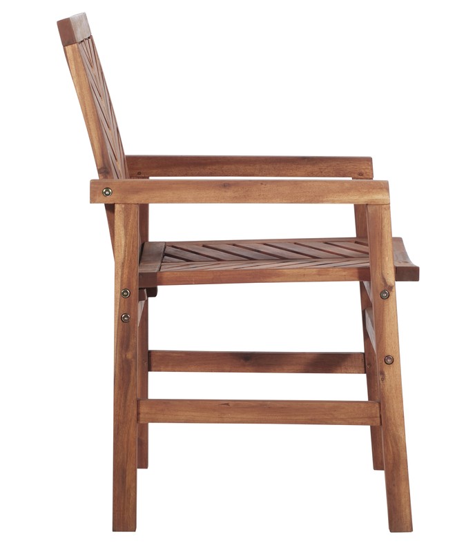 Harbison Acacia Patio Dining Armchair