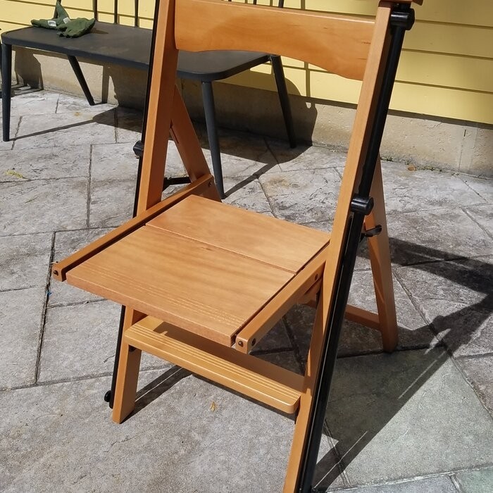 Hardie 4 - Step Wood Folding Step Stool