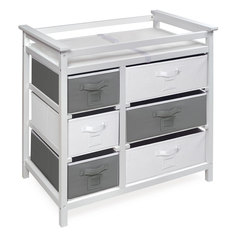 Heid Changing Table with Pad and 6 Baskets