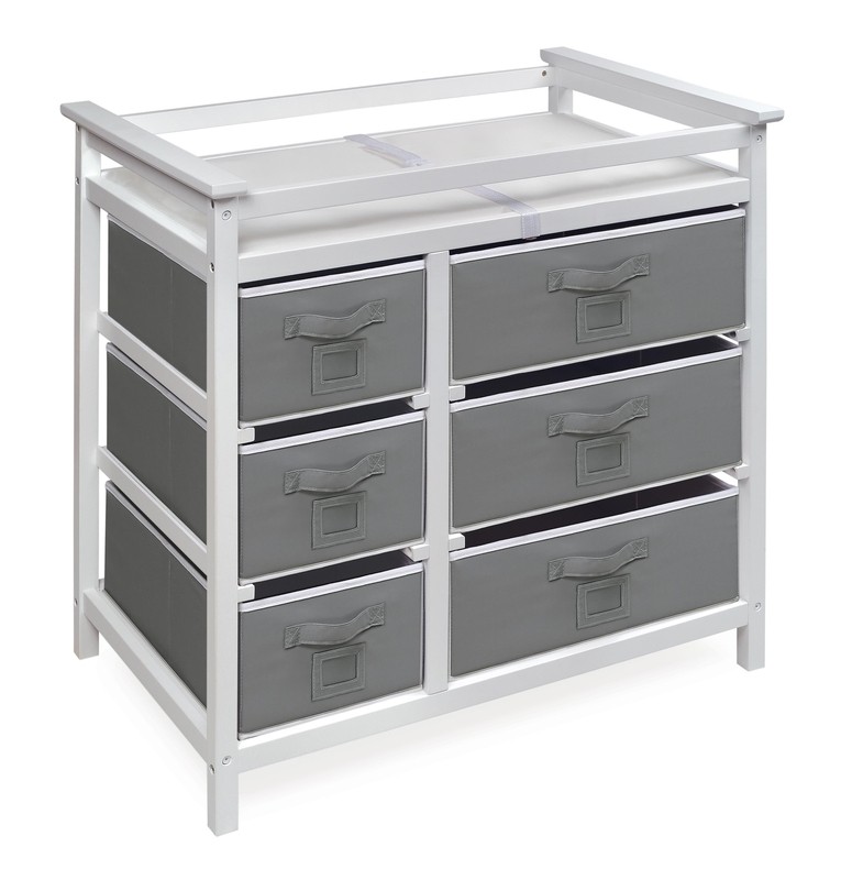 Heid Changing Table with Pad and 6 Baskets