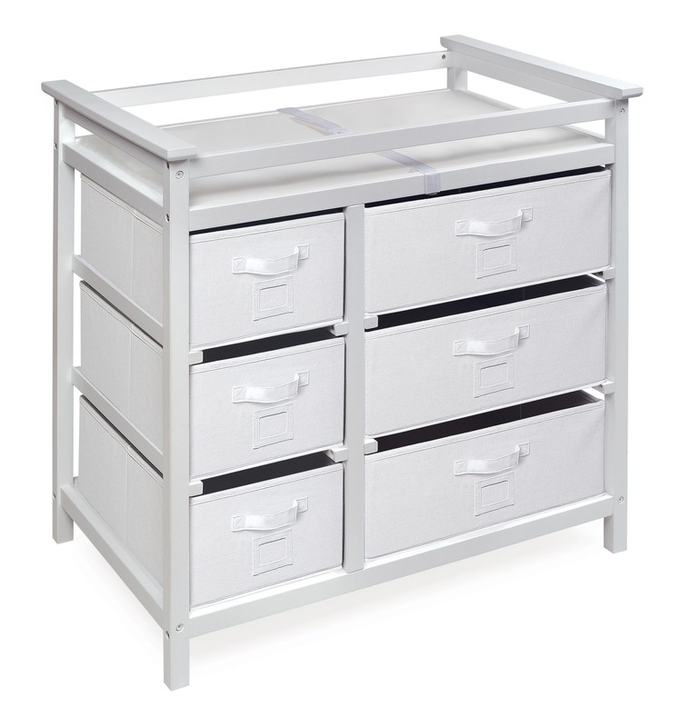 Heid Changing Table with Pad and 6 Baskets