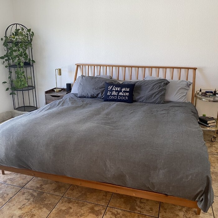 Solid Wood Low Profile Platform Bed