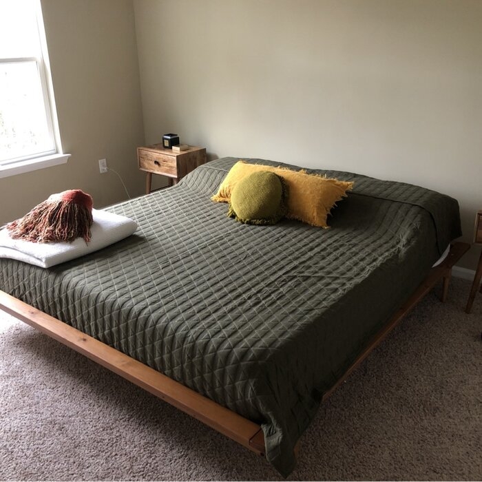 Solid Wood Low Profile Platform Bed
