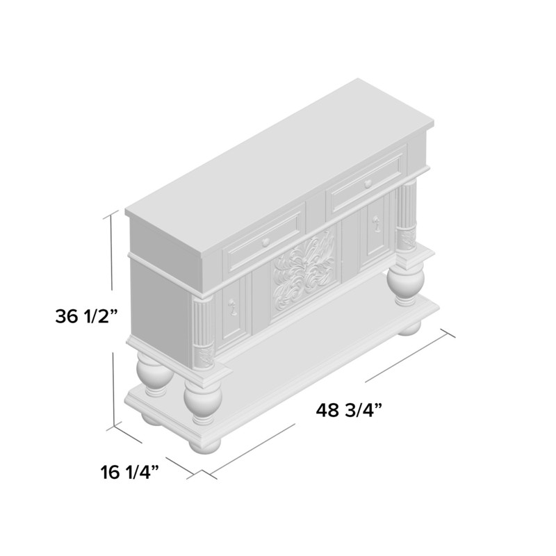 Hubble 48.75'' Wide 2 Drawer Server