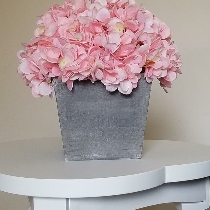 Hydrangea Floral Arrangement in Planter