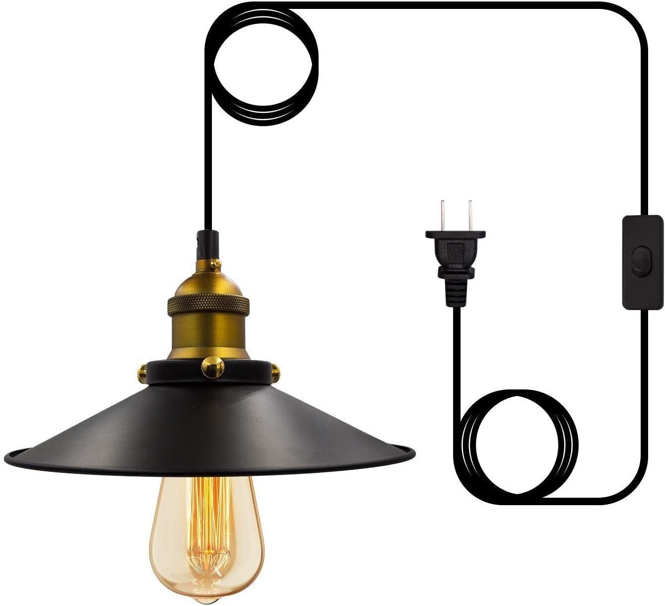 Industrial Vintage Swag Lamp