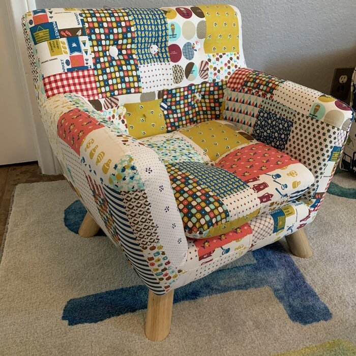 comfy patchwork chair