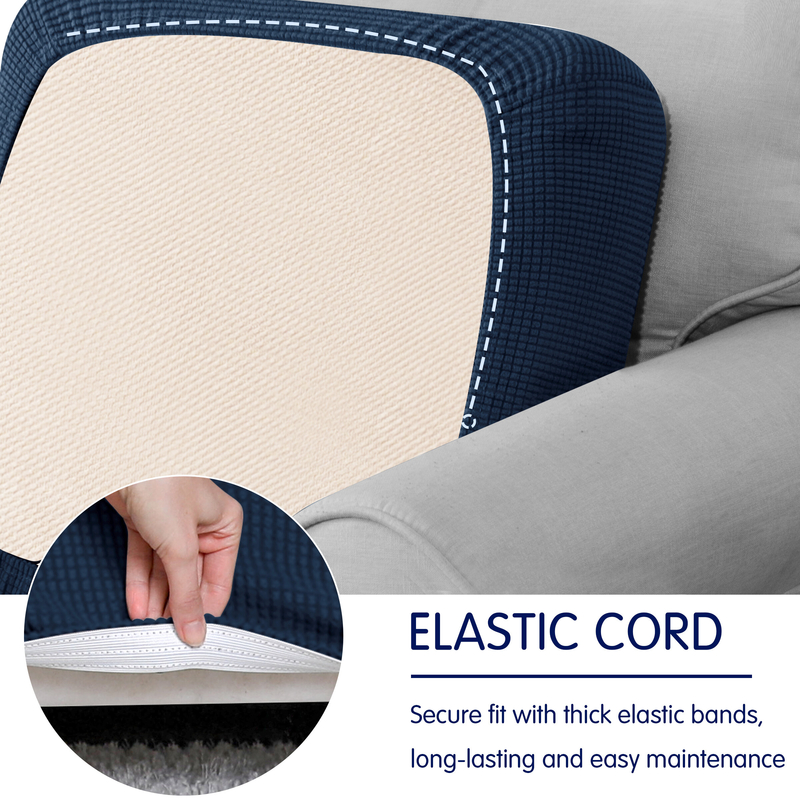 Jacquard Box Cushion Armchair Slipcover