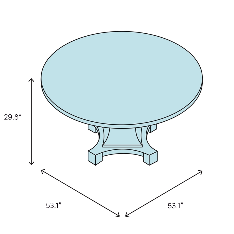 Janet 53.15'' Pedestal Dining Table