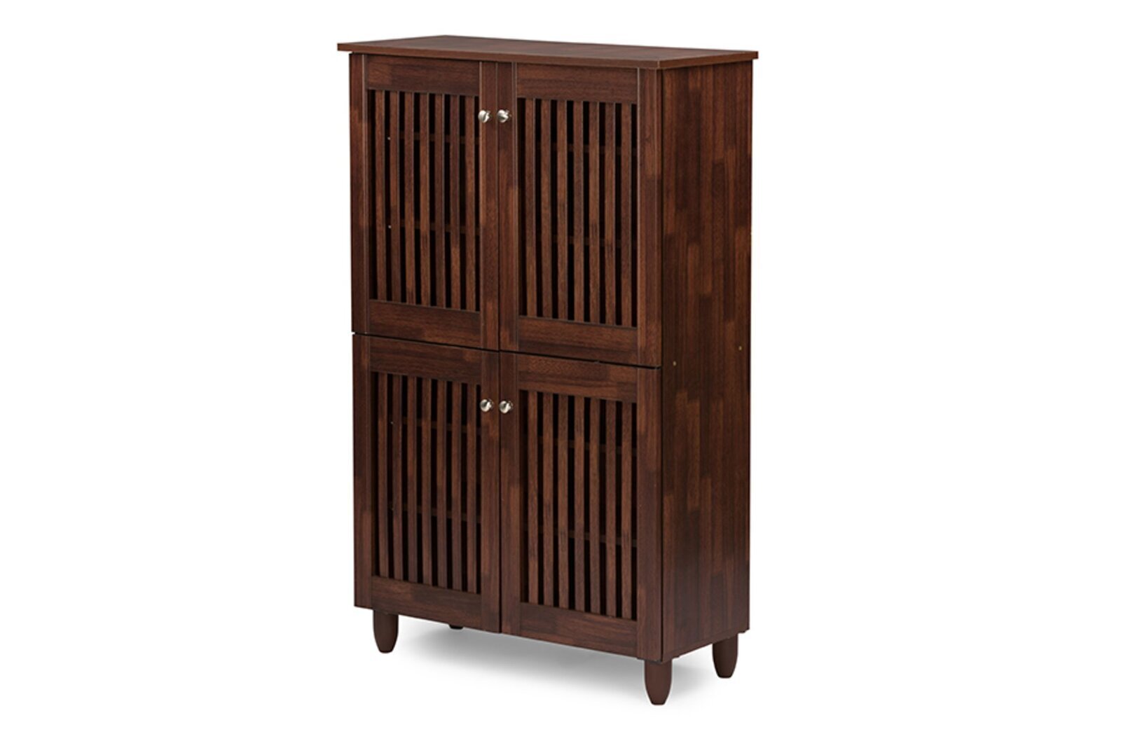 Japandi Style Dark Wood Cabinet 