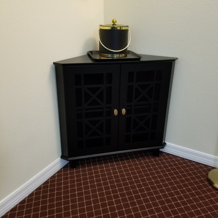 Jason 30'' Tall 2 - Door Corner Accent Cabinet
