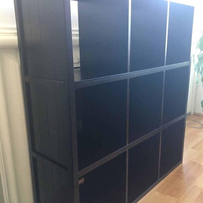 John Louis Cube Systems 40.25'' H x 37.75'' W Solid Wood Cube Bookcase