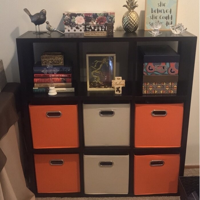 John Louis Cube Systems 40.25'' H x 37.75'' W Solid Wood Cube Bookcase