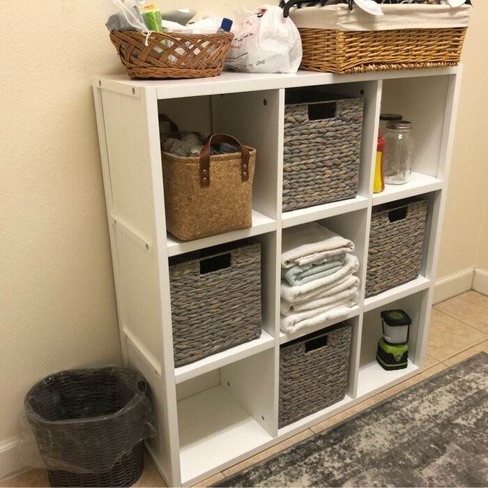 John Louis Cube Systems 40.25'' H x 37.75'' W Solid Wood Cube Bookcase