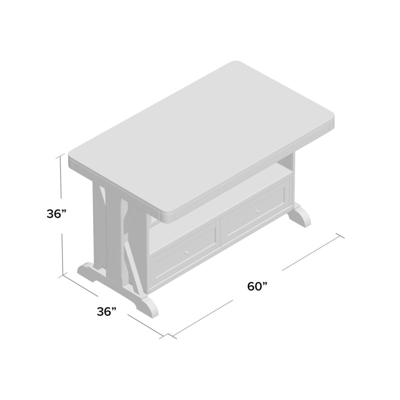 Jonson 60'' Wide Kitchen Island