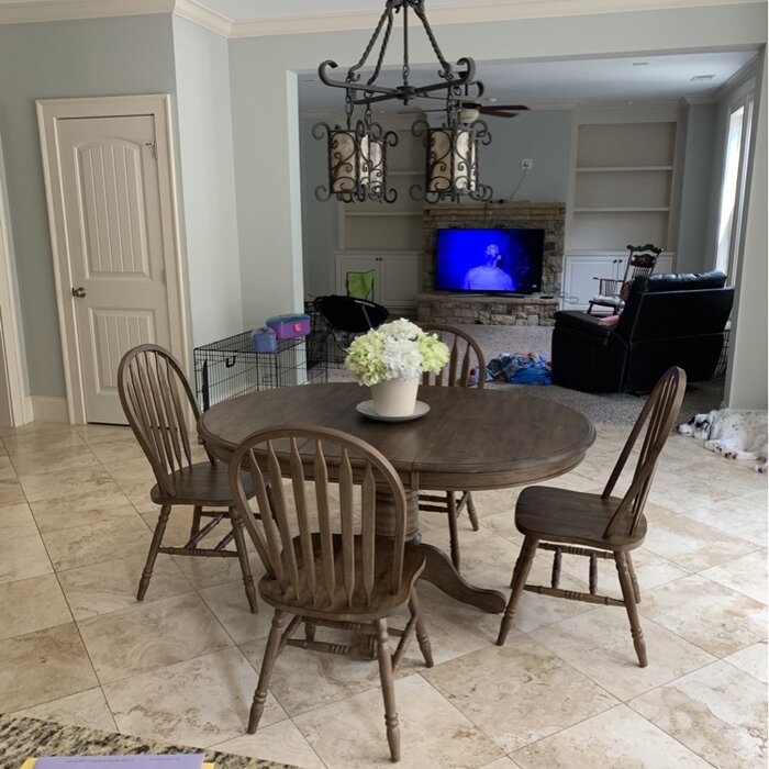 Judique Extendable Solid Wood Dining Set