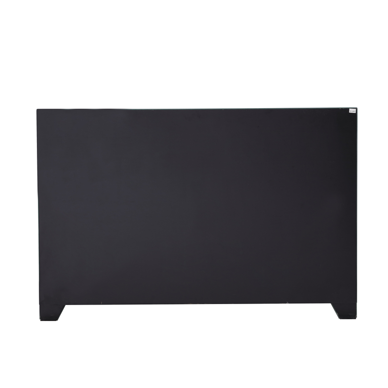 Kari 31.5'' Tall 7 - Drawer Nightstand in Silver Clear Mirror