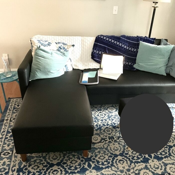 Kayden 84" Wide Reversible Sleeper Sofa & Chaise