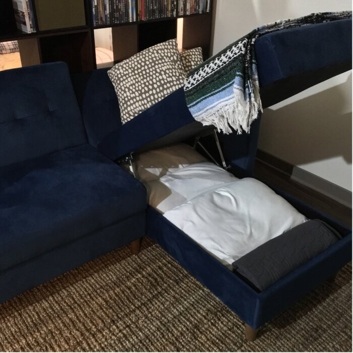 Kayden 84" Wide Reversible Sleeper Sofa & Chaise