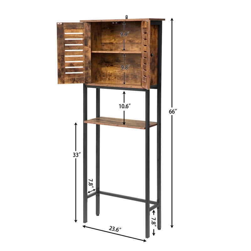 Kearna 23.6'' W x 66'' H x 7.8'' D Over-The-Toilet Storage