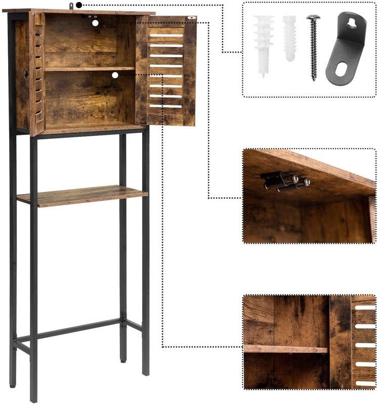 Kearna 23.6'' W x 66'' H x 7.8'' D Over-The-Toilet Storage