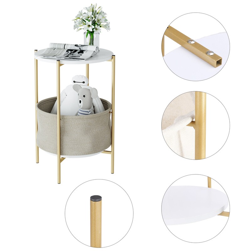 Kedesha 23.6'' Tall Iron Nightstand
