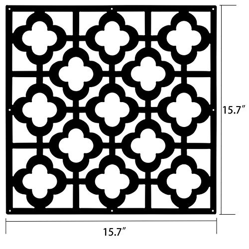 Kernorv Hanging Room Divider Decorative Screen Panels Made of PVC Room Divider Panels for Living Room Bedroom Office Restaurant (Black, 12 PCS)