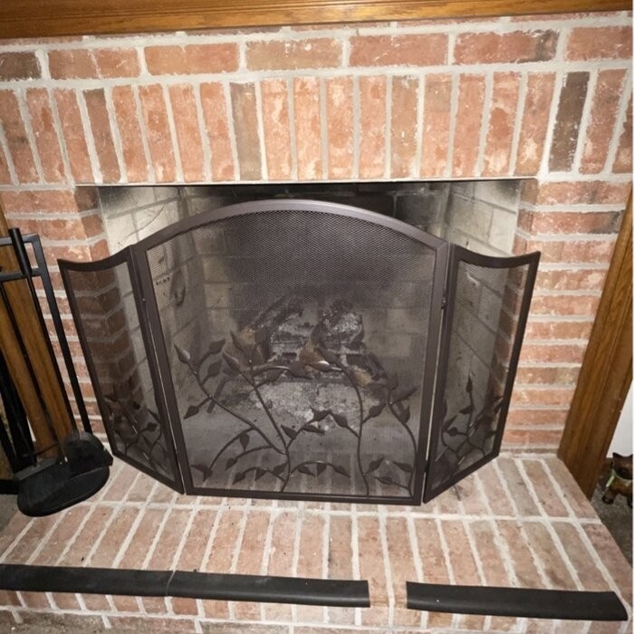 Kestrel 3 Panel Steel Fireplace Screen
